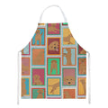 Lots of Red Fox Labrador Retriever Apron Cooking Kitchen Server Baking Crafts Gardening for Adult Women Men, Unisex, Large, Multicolor