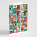 Lots of Blue Merle Welsh Cardigan Corgi Greeting Cards Pack of 8 Blank Cards with Envelopes Whimsical A7 Size 5x7