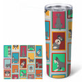 Lots of Schnauzer Stainless Steel Skinny Tumbler 20 oz Vacuum Double Walled Reusable Insulated Travel Cup