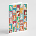 Lots of Westie Greeting Cards Pack of 8 Blank Cards with Envelopes Whimsical A7 Size 5x7