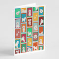 Lots of Bichon Frise Greeting Cards Pack of 8 Blank Cards with Envelopes Whimsical A7 Size 5x7