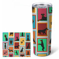 Lots of Doberman Pinscher Stainless Steel Skinny Tumbler 20 oz Vacuum Double Walled Reusable Insulated Travel Cup