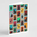 Lots of Scottish Terrier Greeting Cards Pack of 8 Blank Cards with Envelopes Whimsical A7 Size 5x7