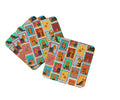 Lots of Black and Tan Yorkie Foam Coasters Set of 4 Cup Coasters for Indoor Outdoor, Tabletop Protection, Anti Slip, Mouse pad Material