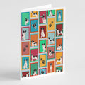 Lots of Jack Russell Terrier Greeting Cards Pack of 8 Blank Cards with Envelopes Whimsical A7 Size 5x7