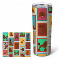 Lots of Chocolate Standard Poodle Stainless Steel Skinny Tumbler 20 oz Vacuum Double Walled Reusable Insulated Travel Cup