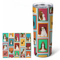 Lots of Shih Tzu Stainless Steel Skinny Tumbler 20 oz Vacuum Double Walled Reusable Insulated Travel Cup