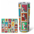 Lots of Old English Sheepdog Stainless Steel Skinny Tumbler 20 oz Vacuum Double Walled Reusable Insulated Travel Cup