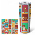 Lots of Sheltie Stainless Steel Skinny Tumbler 20 oz Vacuum Double Walled Reusable Insulated Travel Cup