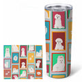 Lots of Maltese Stainless Steel Skinny Tumbler 20 oz Vacuum Double Walled Reusable Insulated Travel Cup