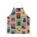 Lots of Black and Tan Cavalier King Charles Spaniel Apron Cooking Kitchen Server Baking Crafts Gardening for Adult Women Men, Unisex, Large, Multicolor