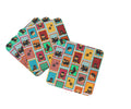 Lots of Black and Tan Pomeranian Foam Coasters Set of 4 Cup Coasters for Indoor Outdoor, Tabletop Protection, Anti Slip, Mouse pad Material