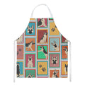 Lots of Black and Silver German Shepherd Apron Cooking Kitchen Server Baking Crafts Gardening for Adult Women Men, Unisex, Large, Multicolor