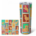 Lots of Golden Retriever Stainless Steel Skinny Tumbler 20 oz Vacuum Double Walled Reusable Insulated Travel Cup