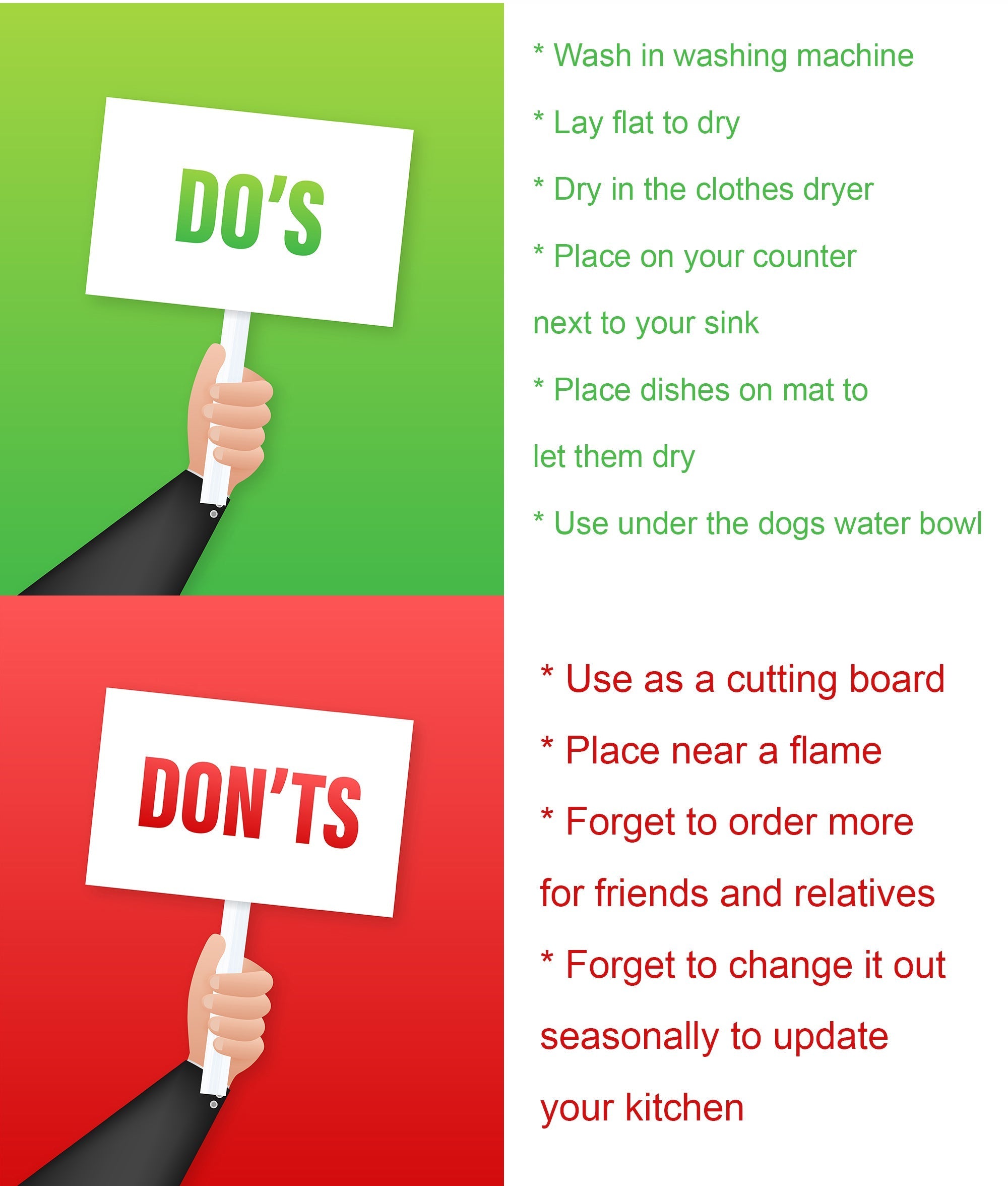 Lots of Apricot Pug Dish Drying Mat Absorbent Dish Drying Mat Pad for Kitchen Counter Dish Drainer Mat for Countertop, 14 x 21", Multicolor