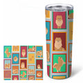 Lots of Orange Pomeranian Stainless Steel Skinny Tumbler 20 oz Vacuum Double Walled Reusable Insulated Travel Cup