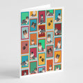 Lots of Blue Merle Sheltie Greeting Cards Pack of 8 Blank Cards with Envelopes Whimsical A7 Size 5x7