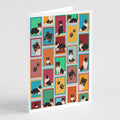 Lots of Tricolor Sheltie Greeting Cards Pack of 8 Blank Cards with Envelopes Whimsical A7 Size 5x7
