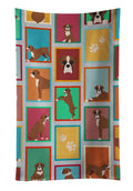Lots of Flashy Fawn Boxer Kitchen Towel Velour Plush Front and Cotton Loop Back Machine Washable