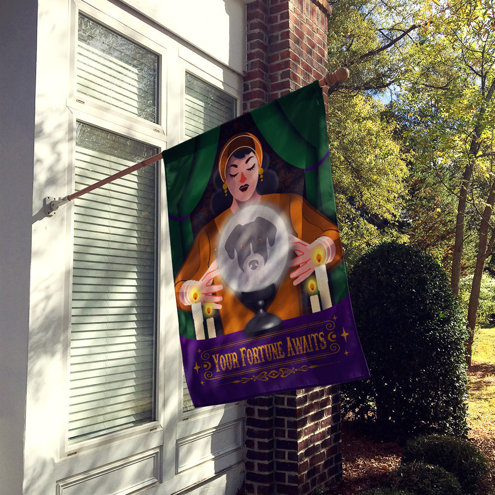 Great Dane Halloween House Flag 28x40 Porch Sleeve Pole Decorative Outside Yard Banner Artwork Wall Hanging, Polyester