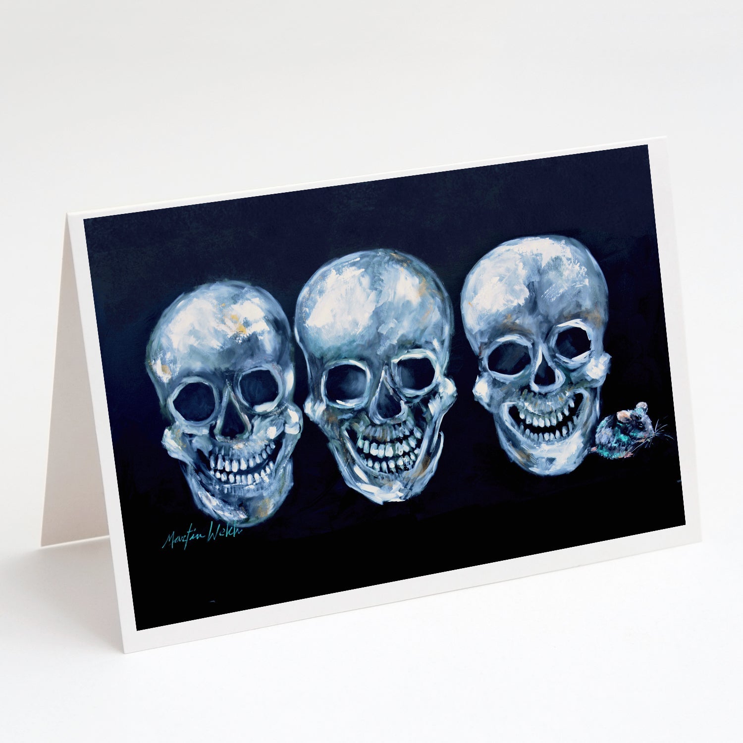 Ekk A Meece Greeting Cards Pack of 8 Blank Cards with Envelopes Whimsical A7 Size 5x7