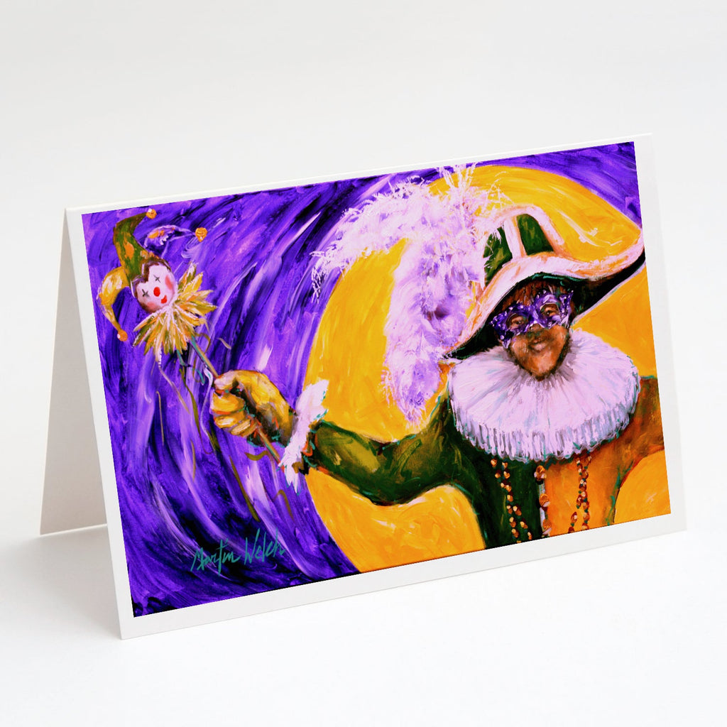 Mardi Gras Hey Mister Greeting Cards Pack of 8 Blank Cards with Envelopes Whimsical A7 Size 5x7