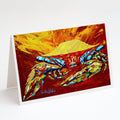Crab Buster Brown Greeting Cards Pack of 8 Blank Cards with Envelopes Whimsical A7 Size 5x7