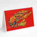 Reach for the Claws Greeting Cards Pack of 8 Blank Cards with Envelopes Whimsical A7 Size 5x7