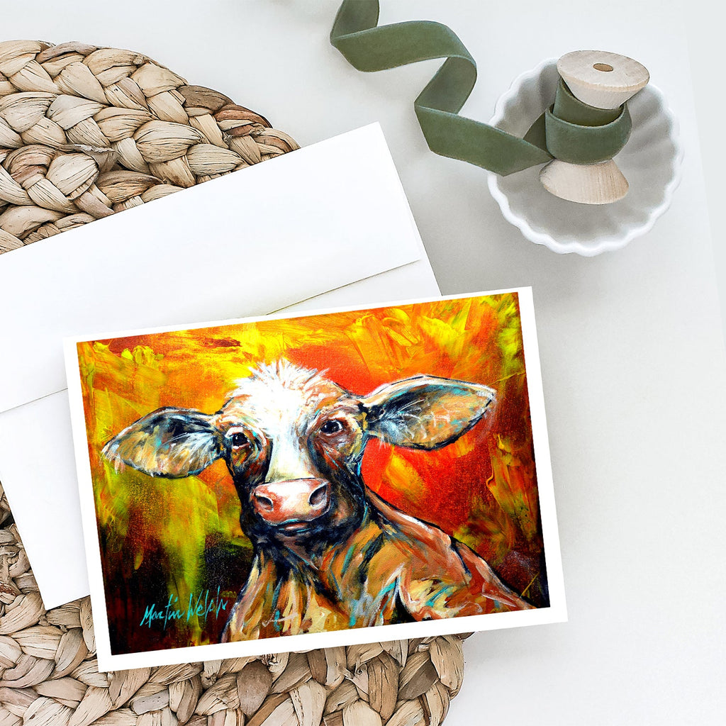 Another Happy Cow Greeting Cards Pack of 8 Blank Cards with Envelopes Whimsical A7 Size 5x7
