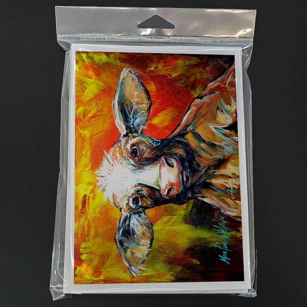Another Happy Cow Greeting Cards Pack of 8 Blank Cards with Envelopes Whimsical A7 Size 5x7