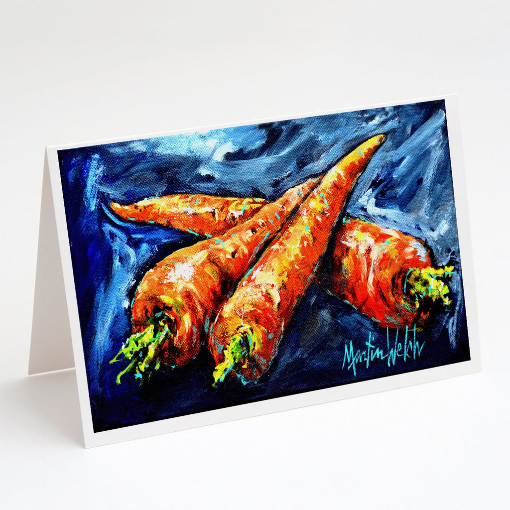 Carrots Only Three Needed Greeting Cards Pack of 8 Blank Cards with Envelopes Whimsical A7 Size 5x7