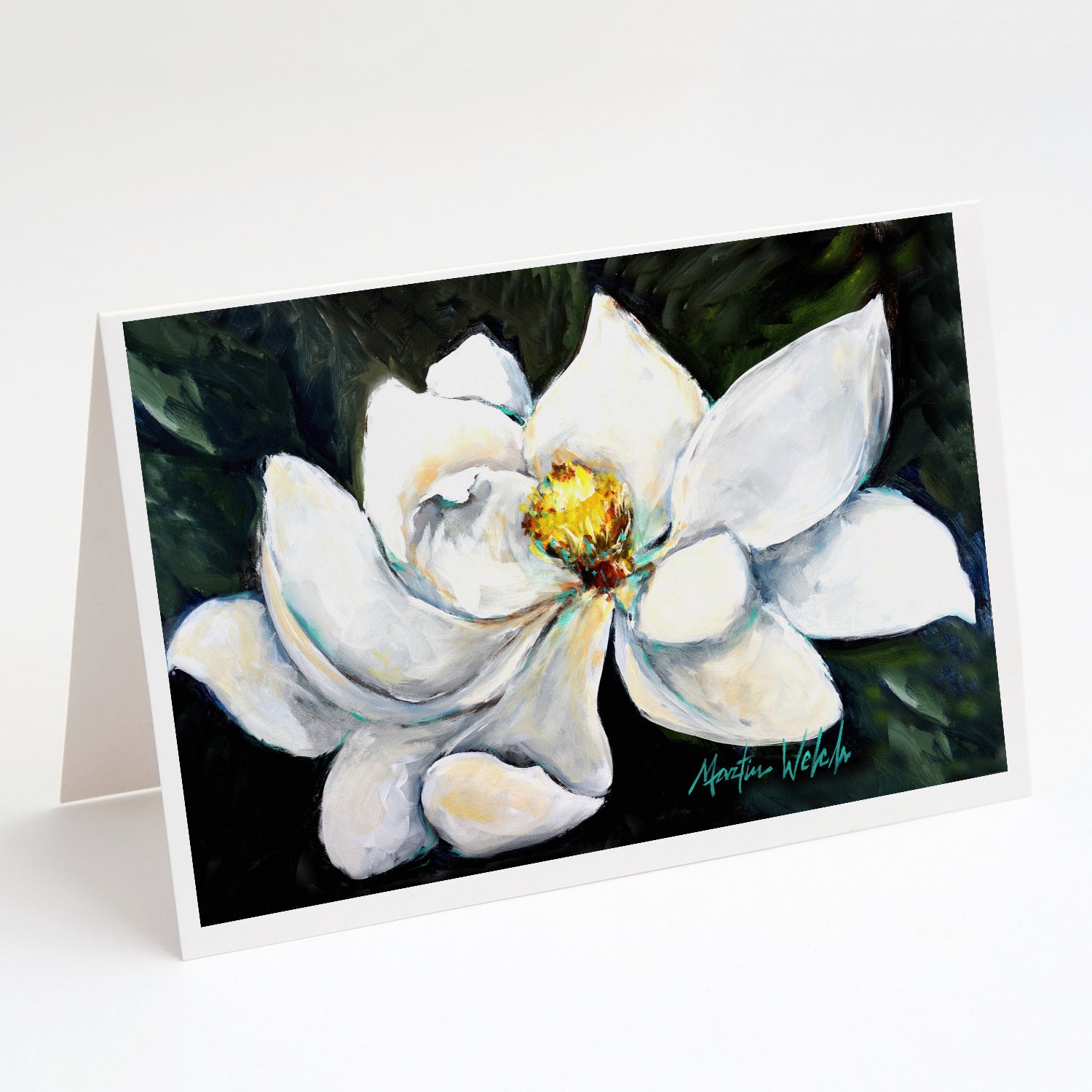 Sweet Magnolia Greeting Cards Pack of 8 Blank Cards with Envelopes Whimsical A7 Size 5x7