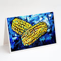 Two Corn Please Greeting Cards Pack of 8 Blank Cards with Envelopes Whimsical A7 Size 5x7