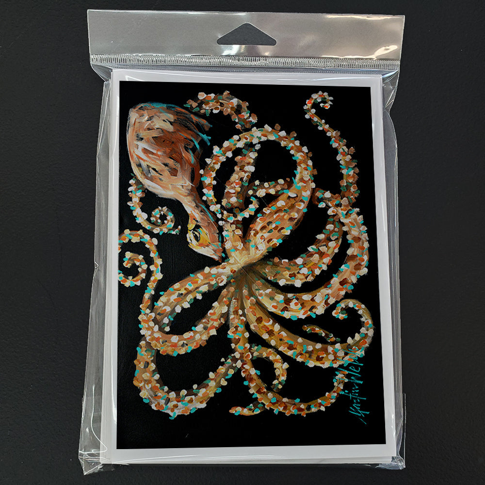 Eye On You Octopus Greeting Cards Pack of 8 Blank Cards with Envelopes Whimsical A7 Size 5x7