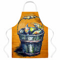 A Crab Bucket Apron Cooking Kitchen Server Baking Crafts Gardening for Adult Women Men, Unisex, Large, Multicolor