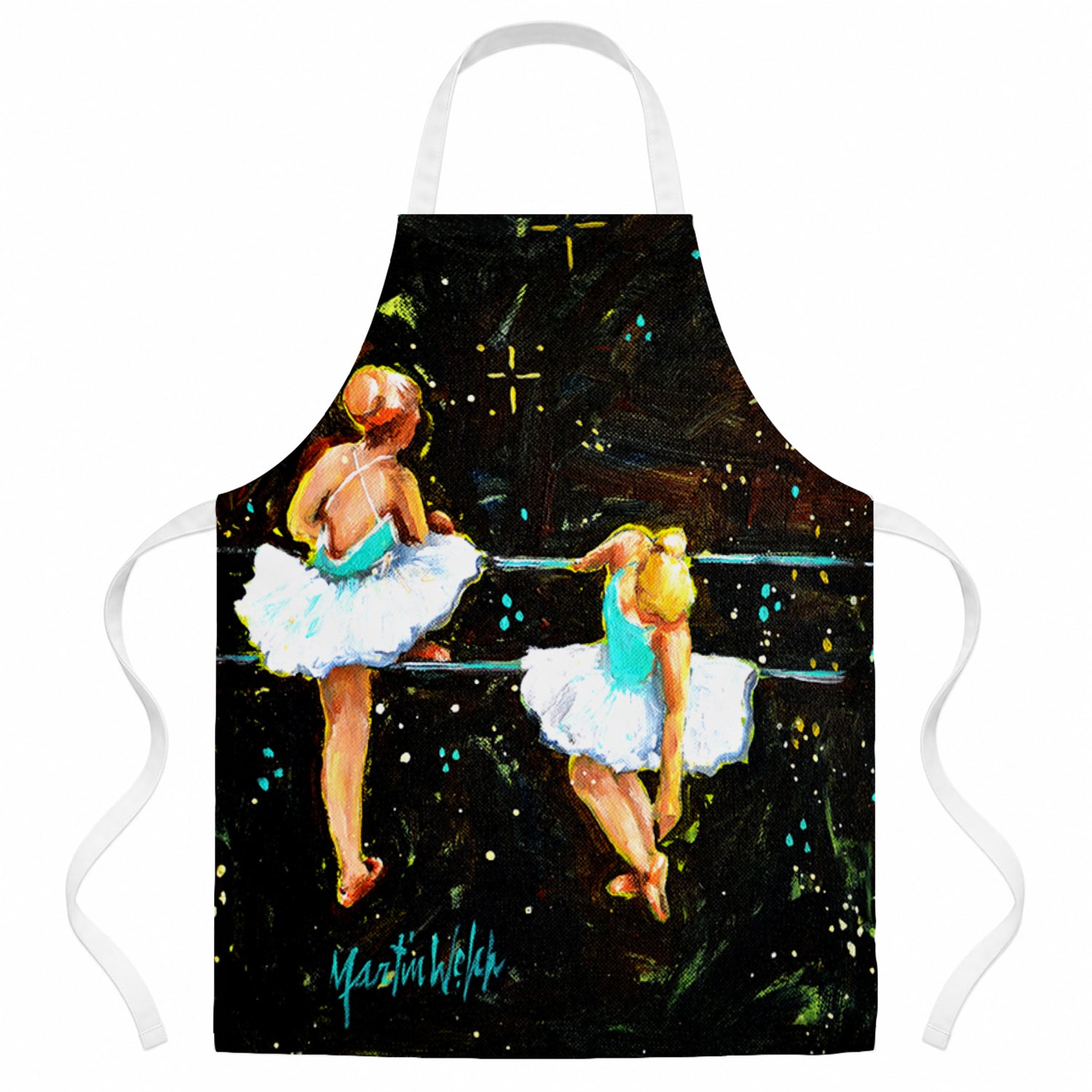 At Practice Ballet Apron Cooking Kitchen Server Baking Crafts Gardening for Adult Women Men, Unisex, Large, Multicolor