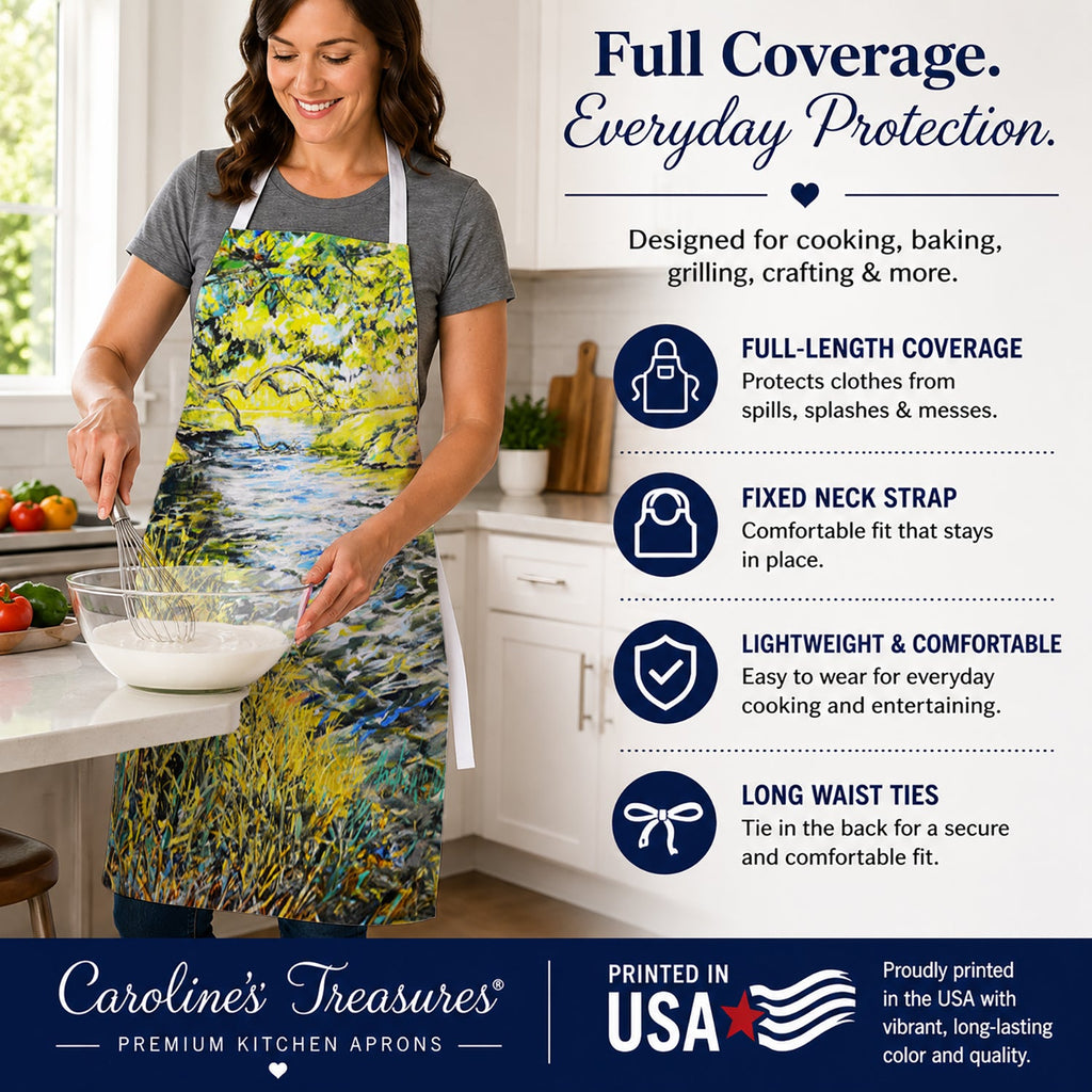 At The Grand Hotel Apron Cooking Kitchen Server Baking Crafts Gardening for Adult Women Men, Unisex, Large, Multicolor