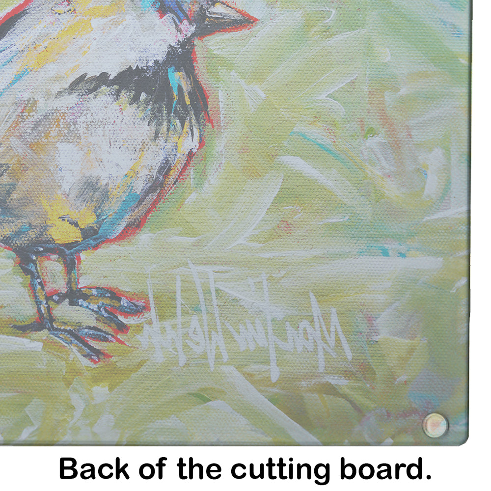 Be Blinkin Cutting Board Tempered Glass Kitchen Cutting Surface, Heat Resistant Chopping, Non-Slip Feet, Food Prep & Serving