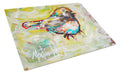 Be Winkin Cutting Board Tempered Glass Kitchen Cutting Surface, Heat Resistant Chopping, Non-Slip Feet, Food Prep & Serving