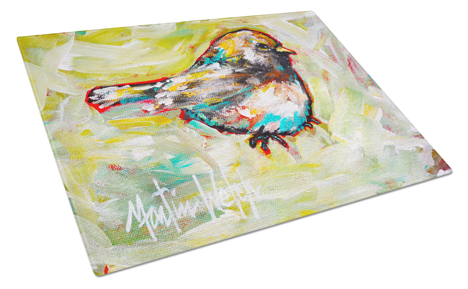 Be Winkin Cutting Board Tempered Glass Kitchen Cutting Surface, Heat Resistant Chopping, Non-Slip Feet, Food Prep & Serving
