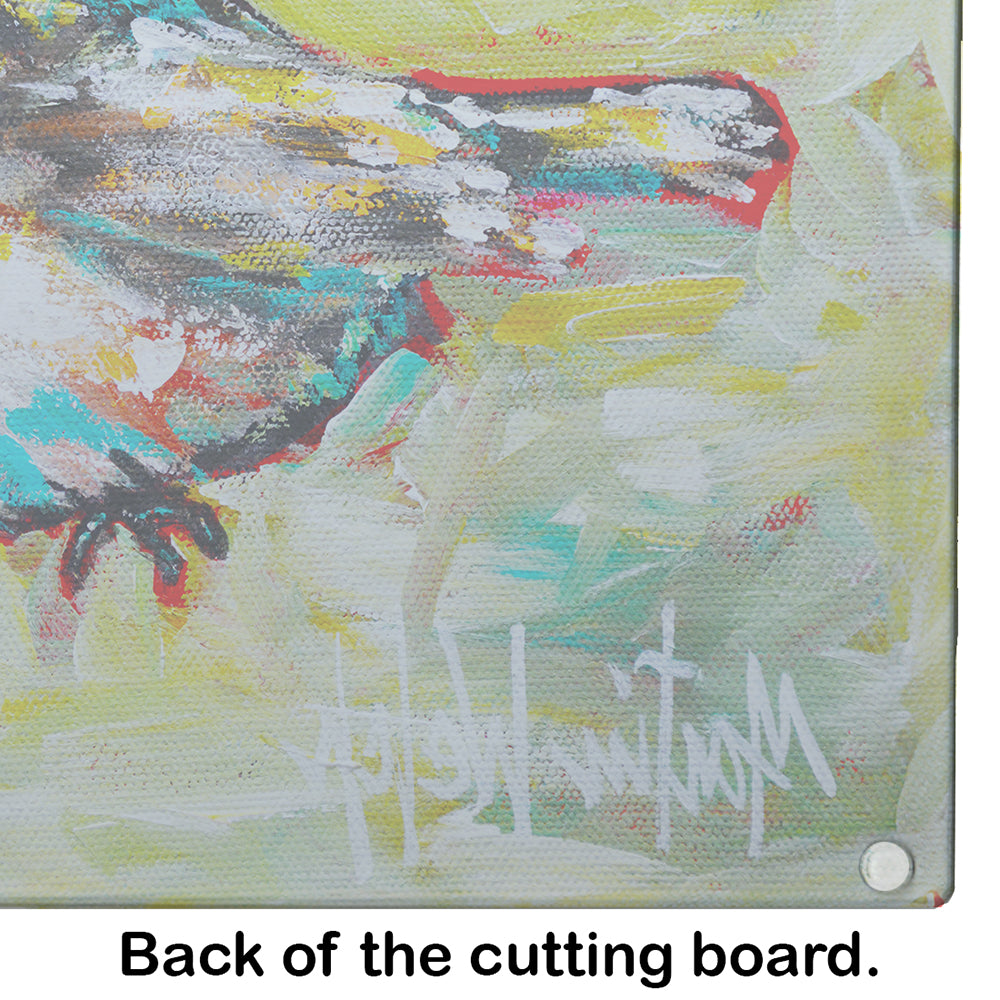 Be Winkin Cutting Board Tempered Glass Kitchen Cutting Surface, Heat Resistant Chopping, Non-Slip Feet, Food Prep & Serving