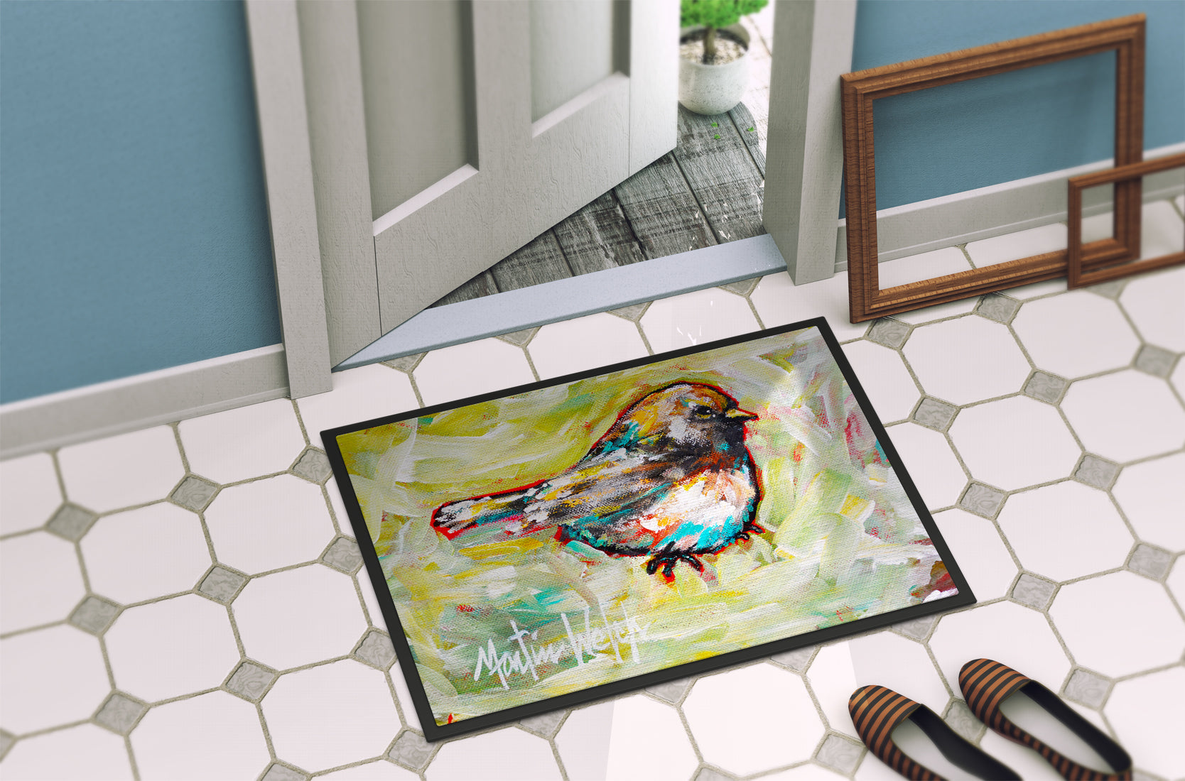 Be Winkin Doormat Indoor Outdoor 18H X 27W Front Door Mat Rugs for Entryway, Non Slip Washable