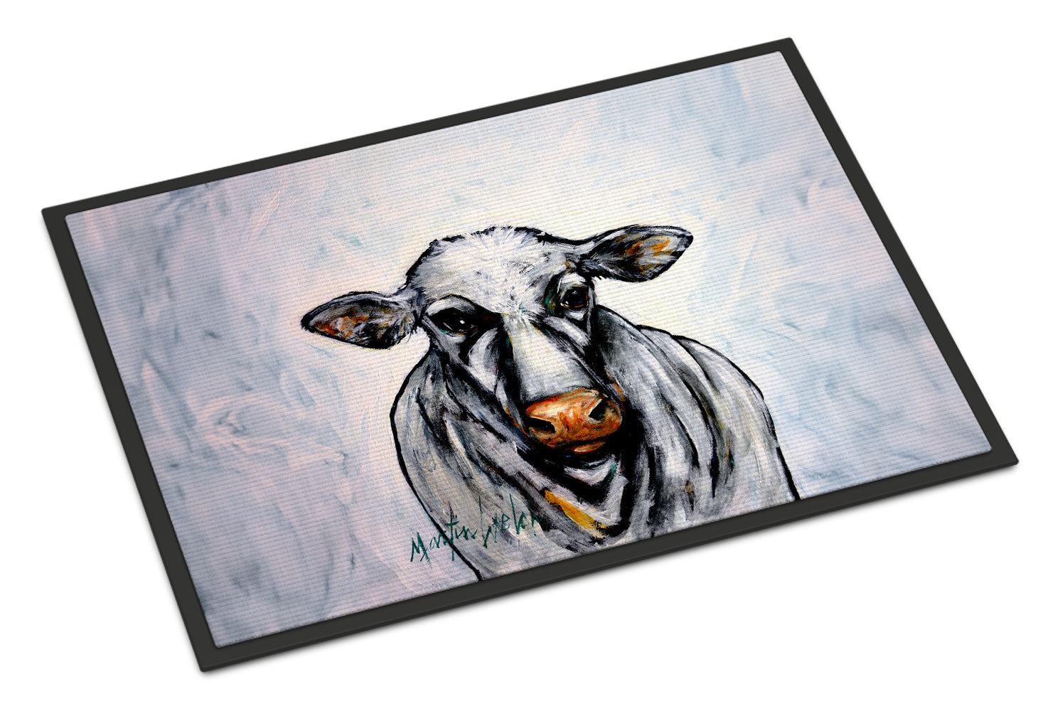 Bessie the Cow Doormat Indoor Outdoor 24H X 36W Front Door Mat Rugs for Entryway, Non Slip Washable Low Pile,