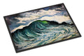 Big Blue Wave Doormat Indoor Outdoor 24H X 36W Front Door Mat Rugs for Entryway, Non Slip Washable Low Pile,