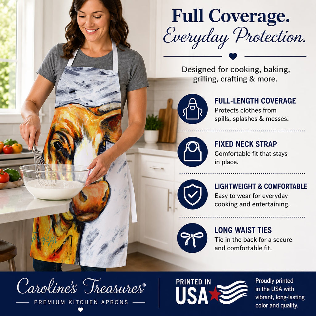 Bully Apron Cooking Kitchen Server Baking Crafts Gardening for Adult Women Men, Unisex, Large, Multicolor