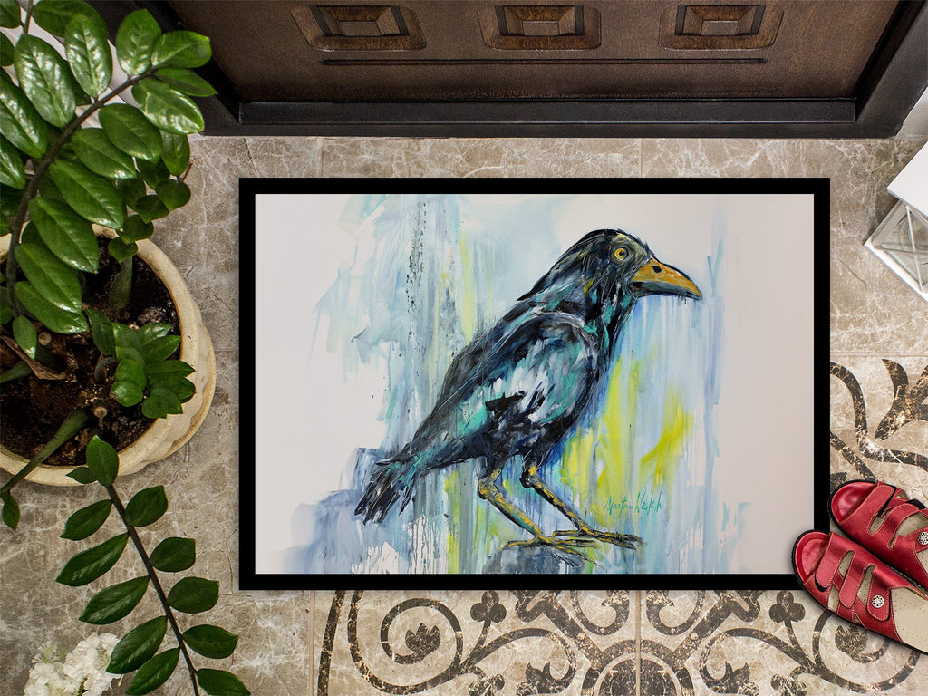 Burnt Corn Crow Doormat Indoor Outdoor 18H X 27W Front Door Mat Rugs for Entryway, Non Slip Washable
