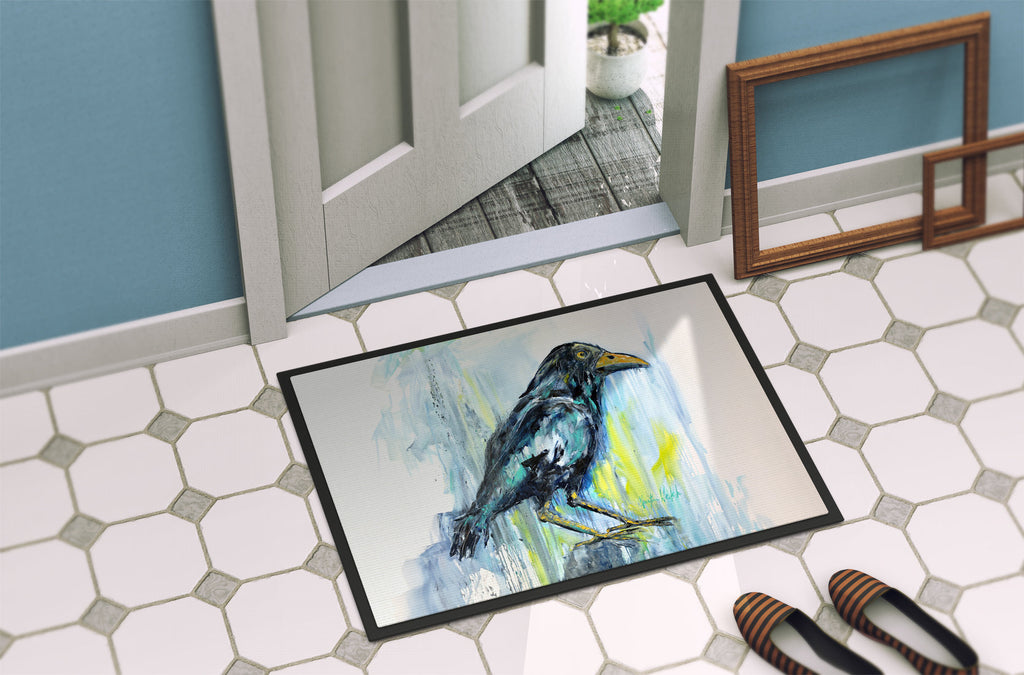 Burnt Corn Crow Doormat Indoor Outdoor 18H X 27W Front Door Mat Rugs for Entryway, Non Slip Washable
