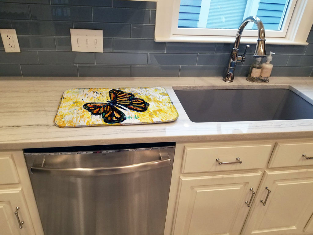 Butterfly Breeze Dish Drying Mat Absorbent Dish Drying Mat Pad for Kitchen Counter Dish Drainer Mat for Countertop, 14 x 21", Multicolor