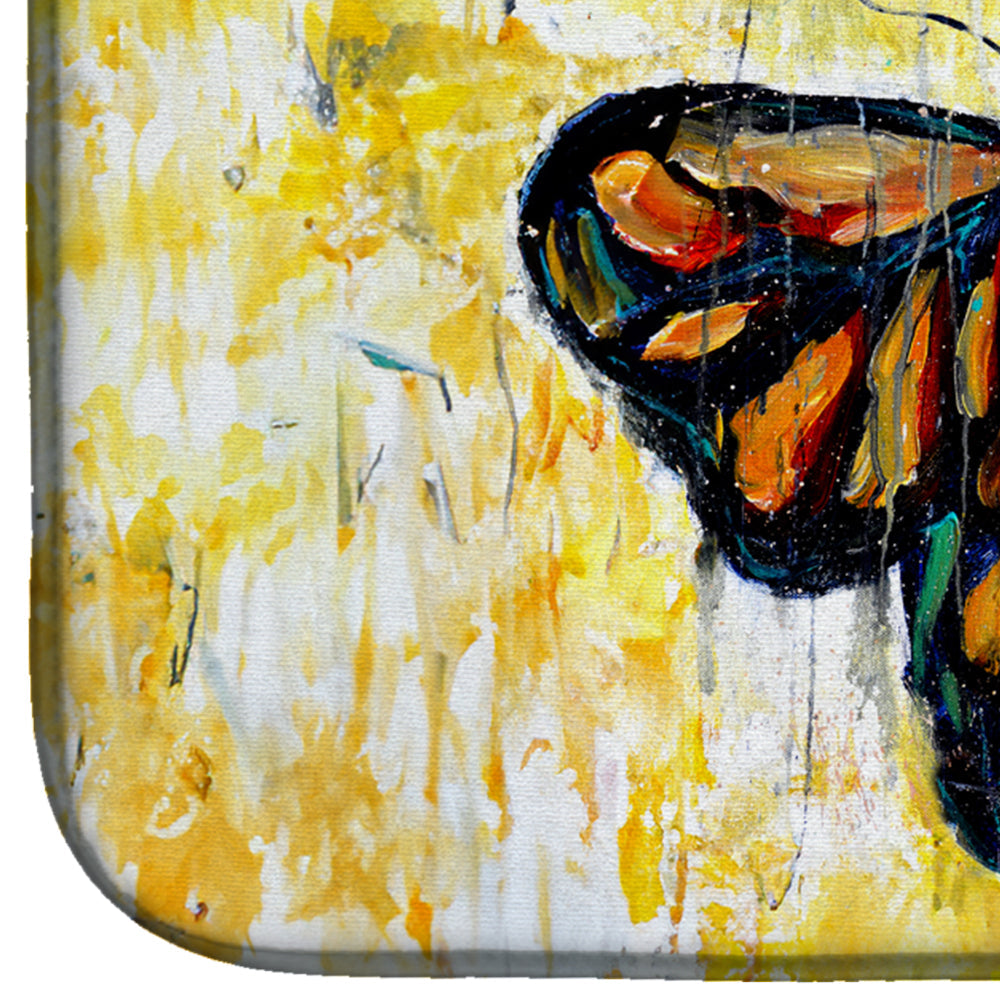 Butterfly Breeze Dish Drying Mat Absorbent Dish Drying Mat Pad for Kitchen Counter Dish Drainer Mat for Countertop, 14 x 21", Multicolor