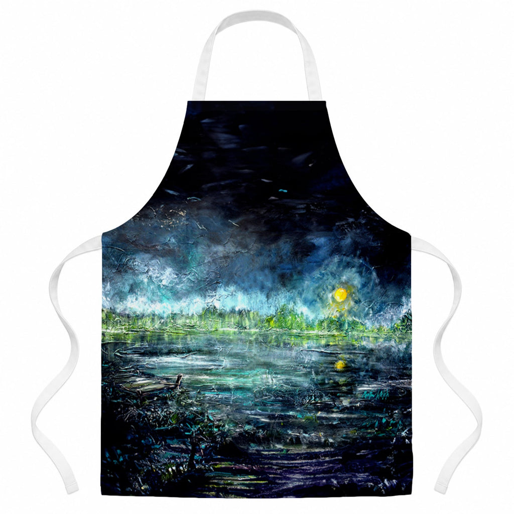 By The Moonlight Apron Cooking Kitchen Server Baking Crafts Gardening for Adult Women Men, Unisex, Large, Multicolor